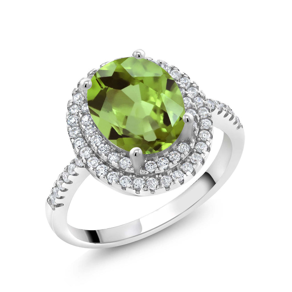 Peridot - August_7_Ring in 925 Sterling Silver