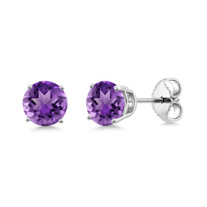 Amethyst - February_Earrings in 925 Sterling Silver
