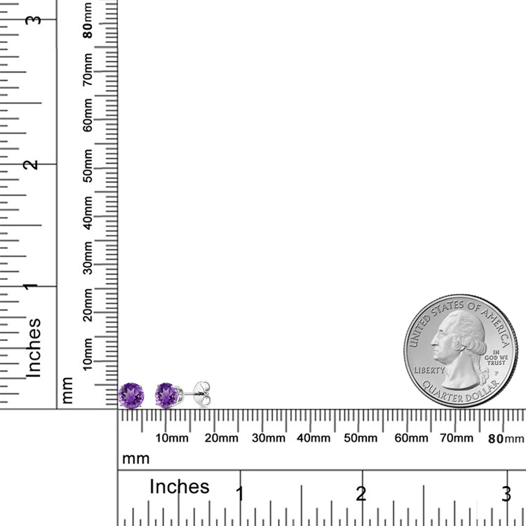 Amethyst - February_Earrings in 925 Sterling Silver