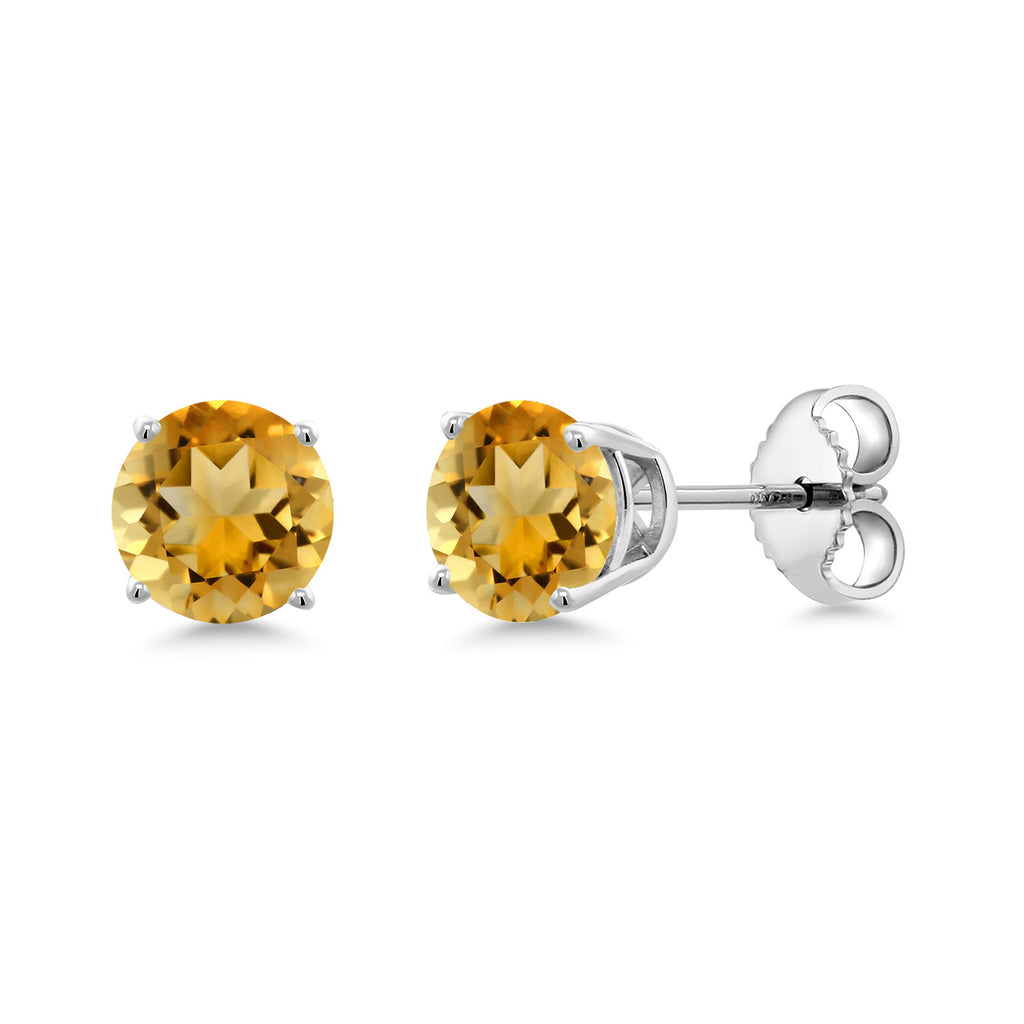 Citrine - November_Earrings in 925 Sterling Silver