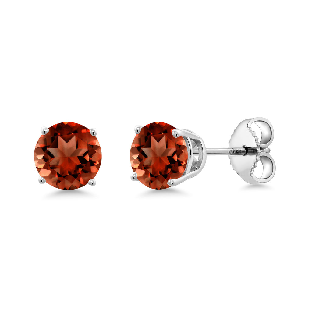 Garnet - January_Earrings in 925 Sterling Silver