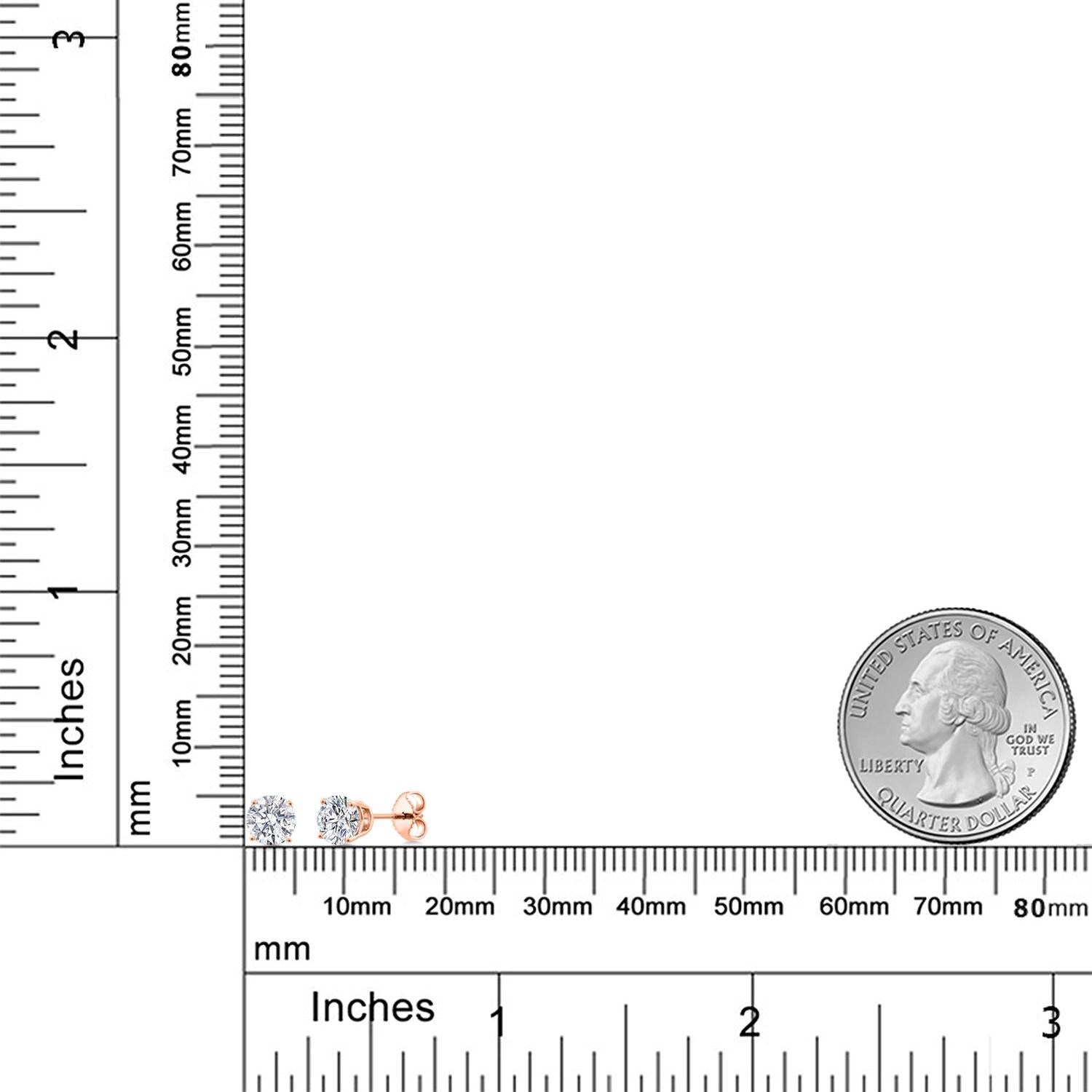 Earrings in 925 Rose Gold Plated Silver