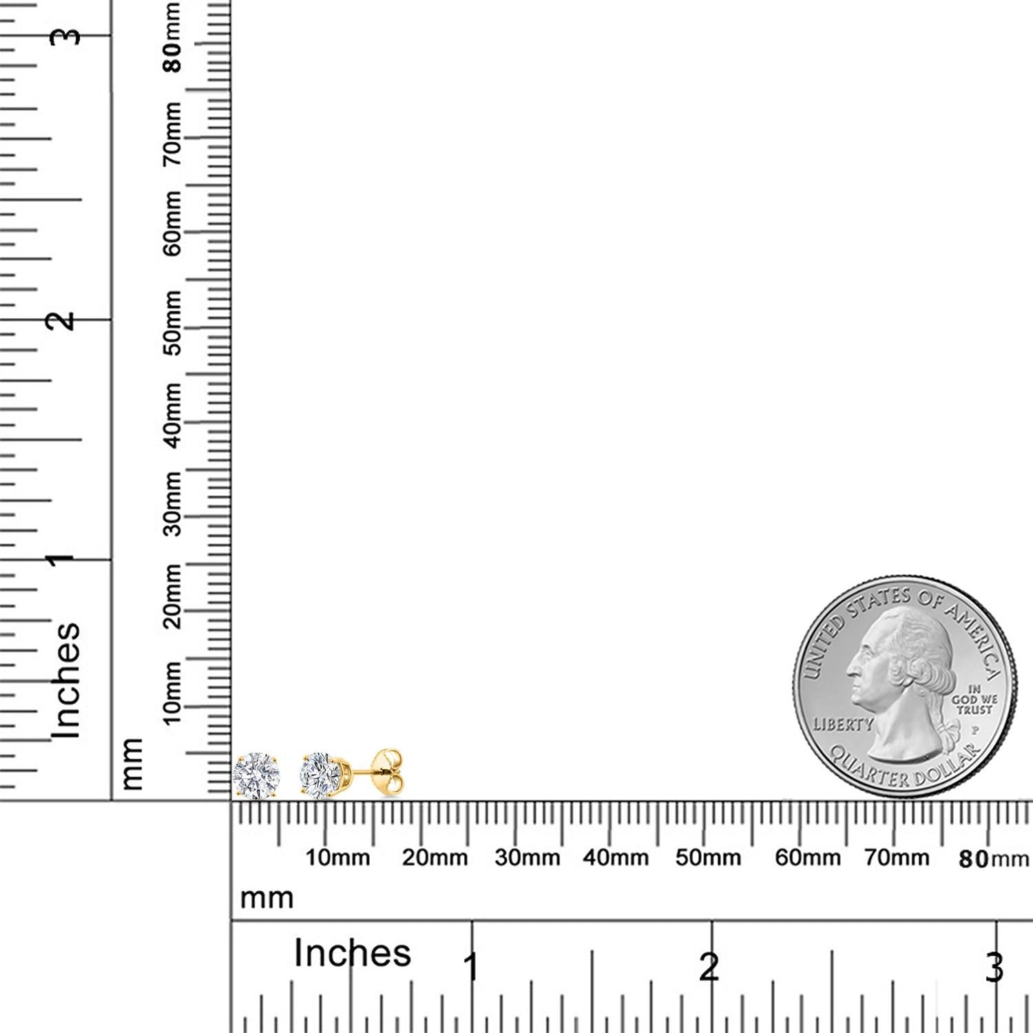 Earrings in 925 Yellow Gold Plated Silver