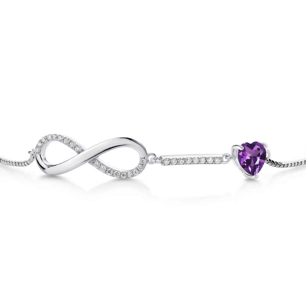 Amethyst - February_Bracelet in 925 Sterling Silver