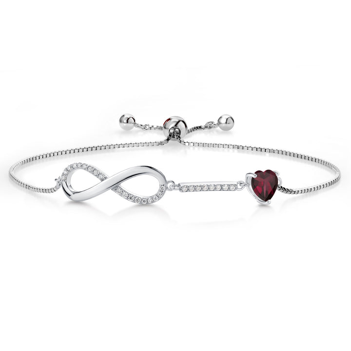 Rhodolite Garnet_Bracelet in 925 Sterling Silver