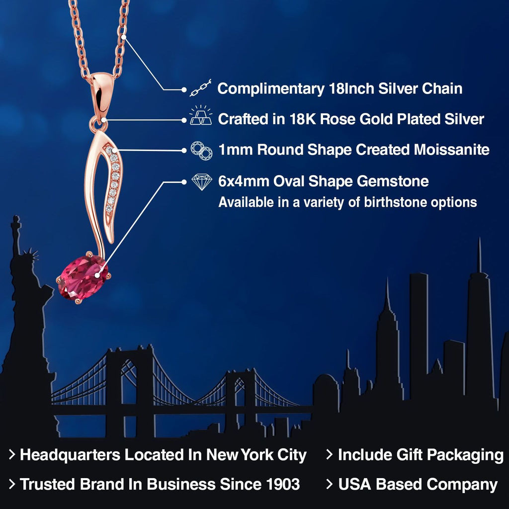 Pendant in 925 Rose Gold Plated Silver
