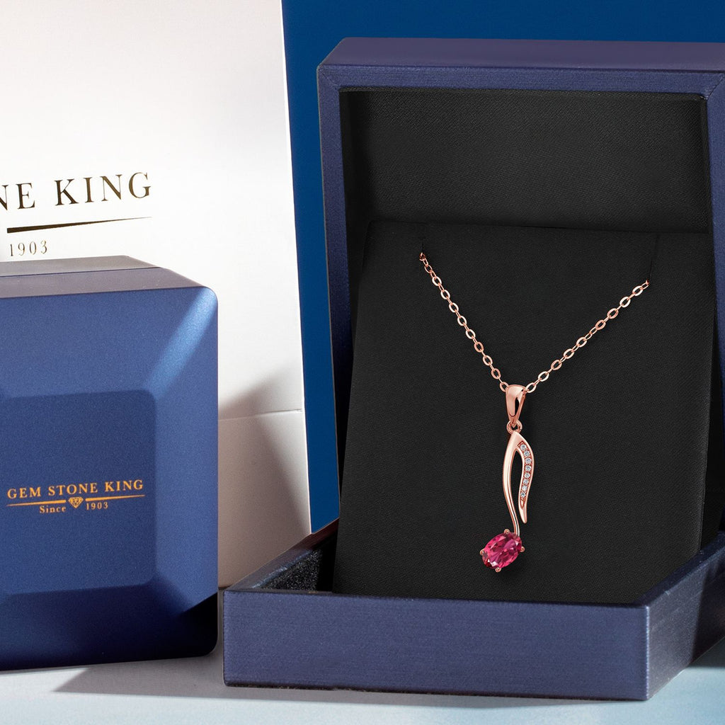 Pendant in 925 Rose Gold Plated Silver