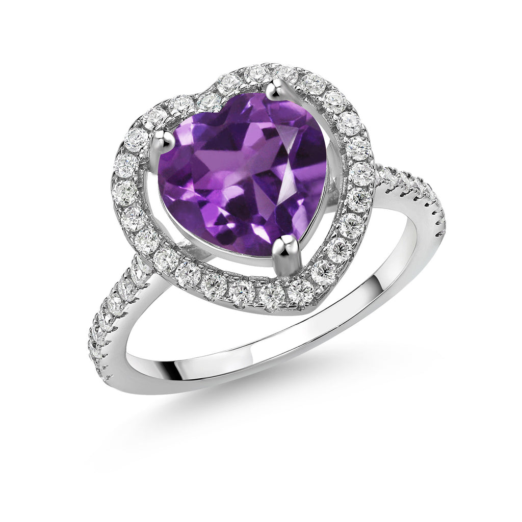 Amethyst - February_6_Ring in 925 Sterling Silver
