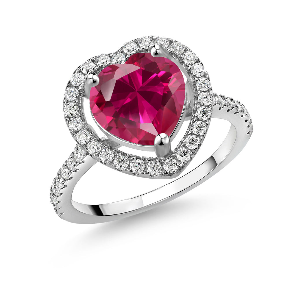 Created Ruby - July_9_Ring in 925 Sterling Silver