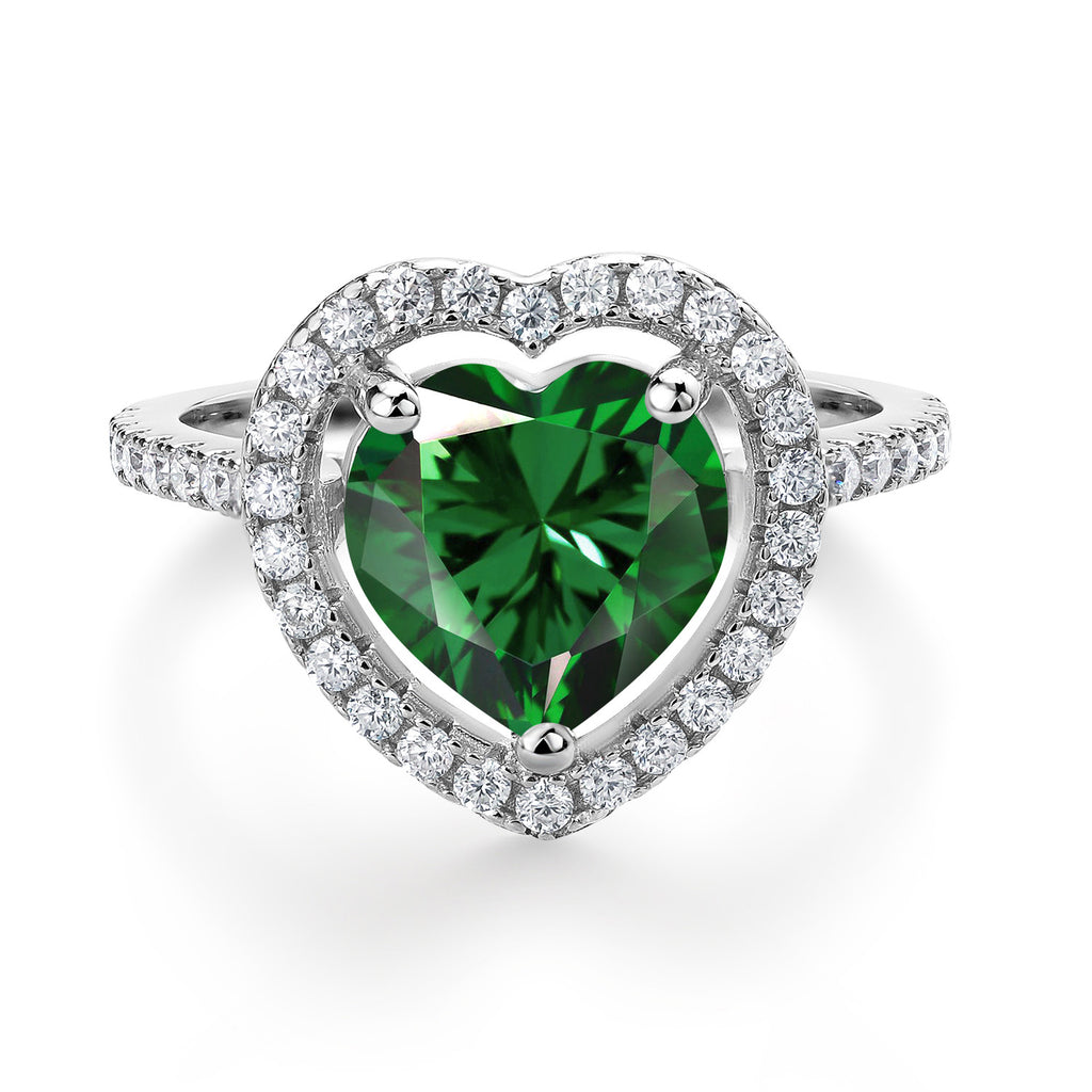 Nano Emerald - May_6_Ring in 925 Sterling Silver