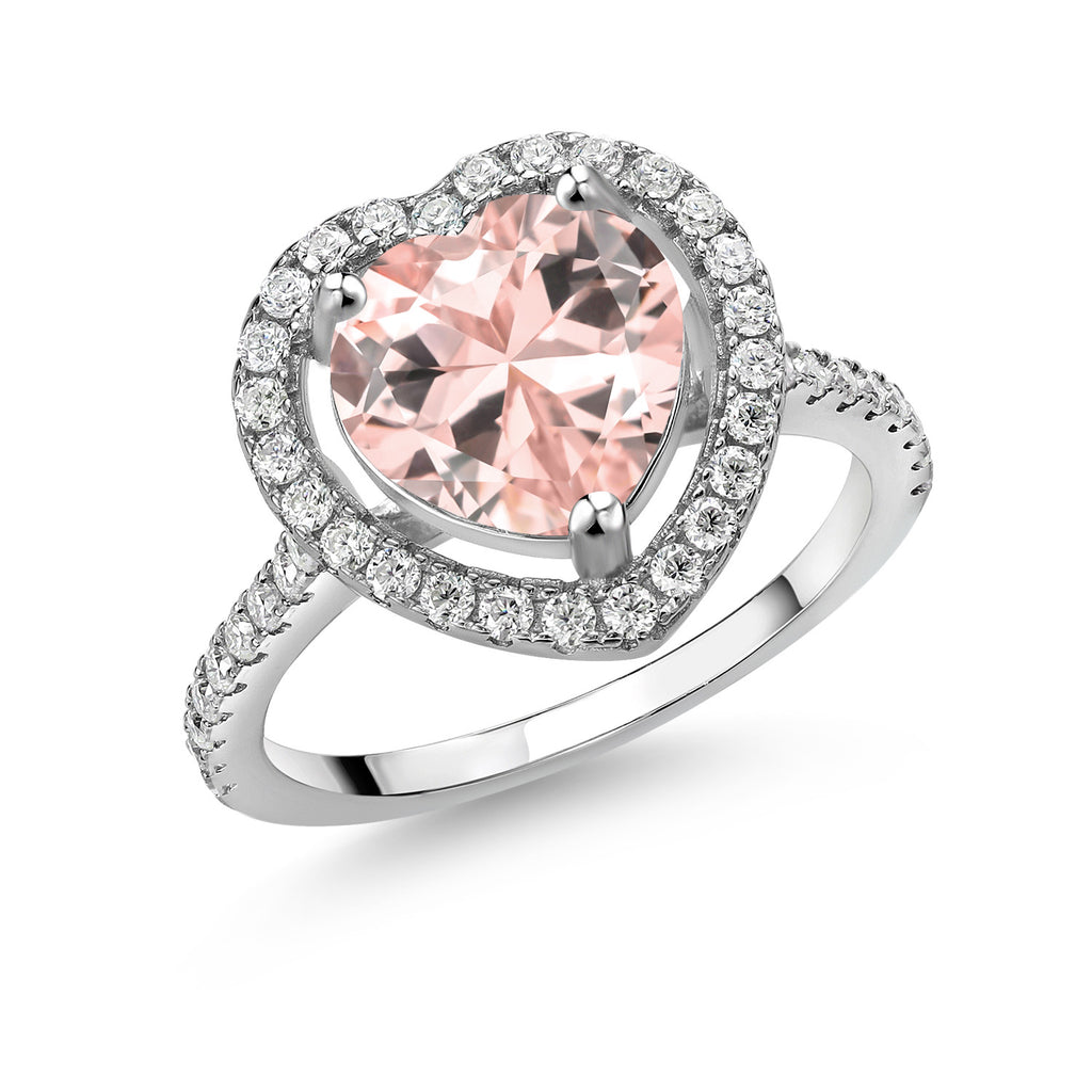 Nano Morganite - October_9_Ring in 925 Sterling Silver