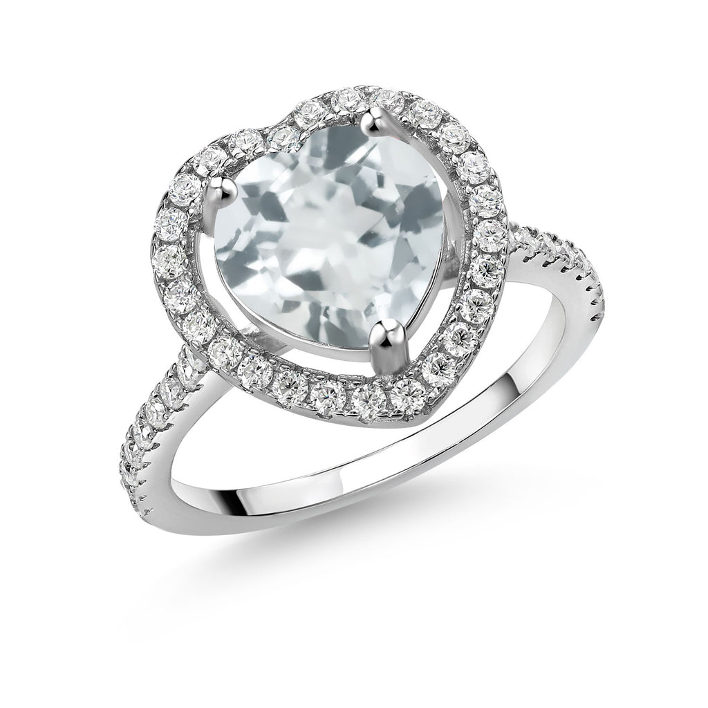 Sky Blue Topaz - November_8_Ring in 925 Sterling Silver