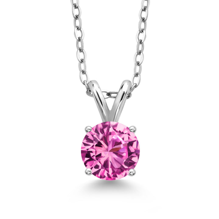 Pink Created Sapphire - September