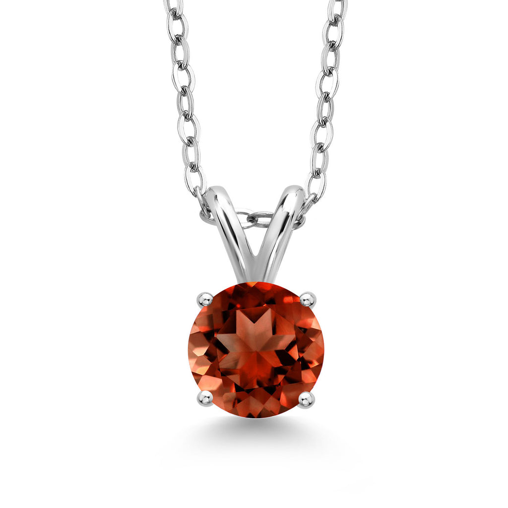 Garnet - January_Pendant in 925 Sterling Silver