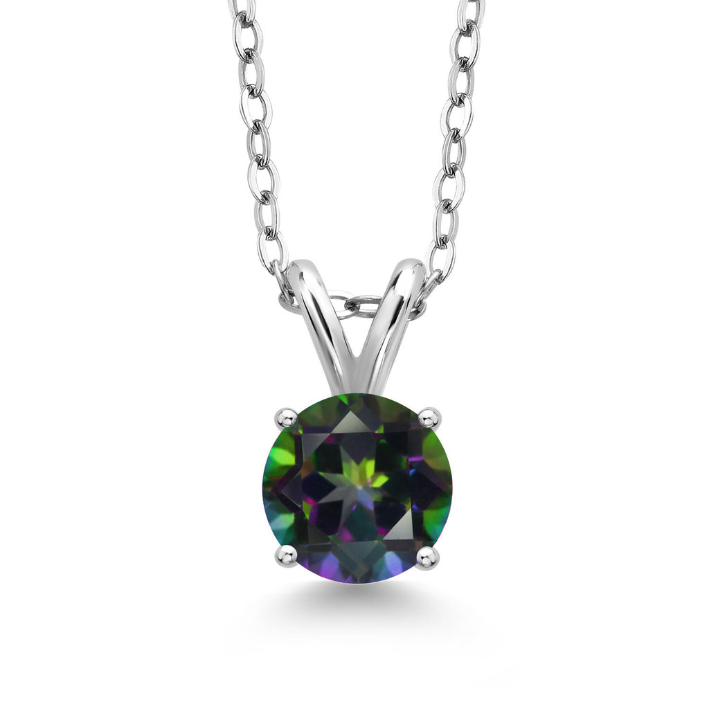 Green Mystic Topaz_Pendant in 925 Sterling Silver