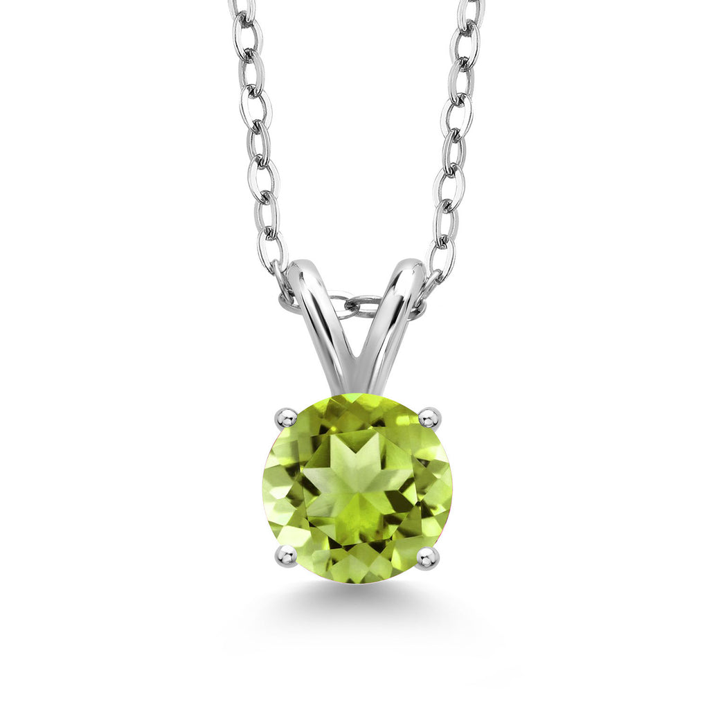 Peridot - August_Pendant in 925 Sterling Silver