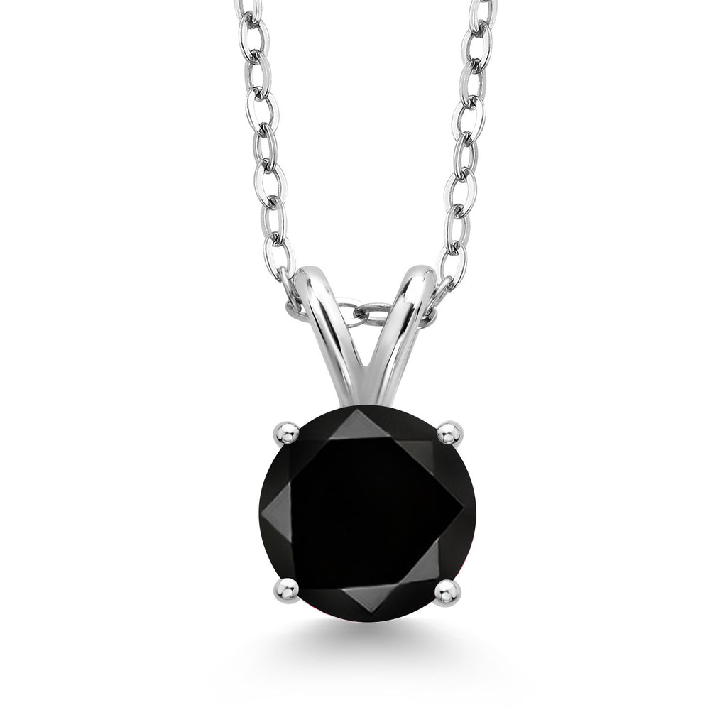 Black Diamond - April_Pendant in 925 Sterling Silver
