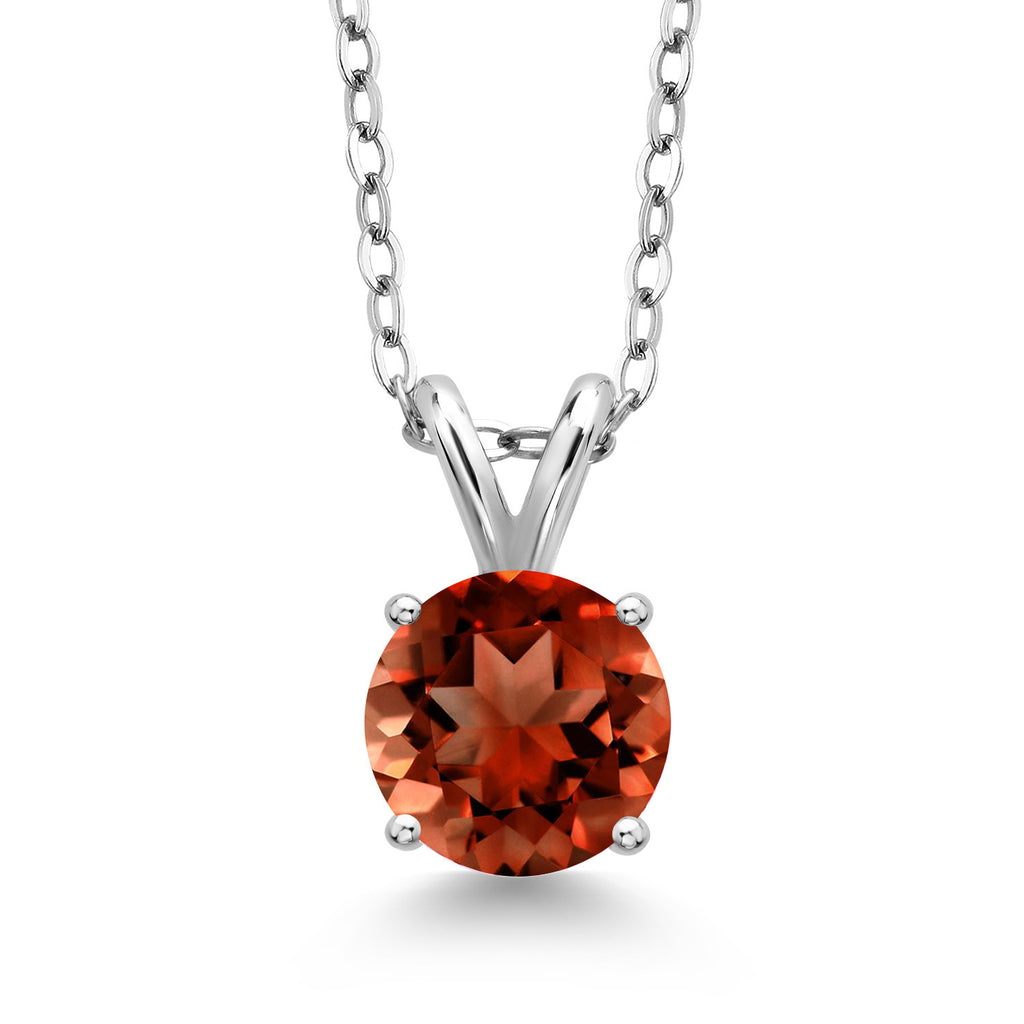 Garnet - January_Pendant in 925 Sterling Silver