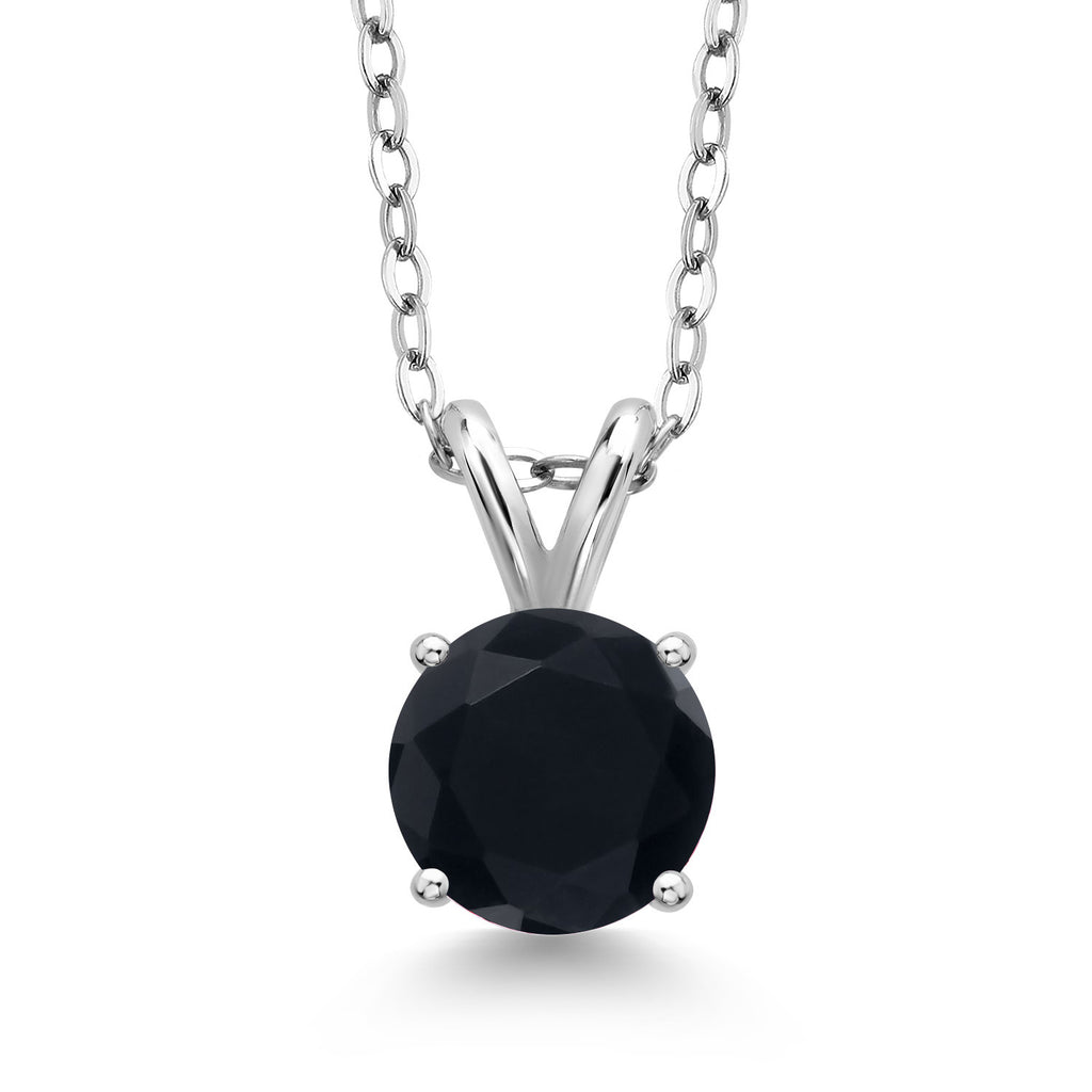 Onyx - December_Pendant in 925 Sterling Silver