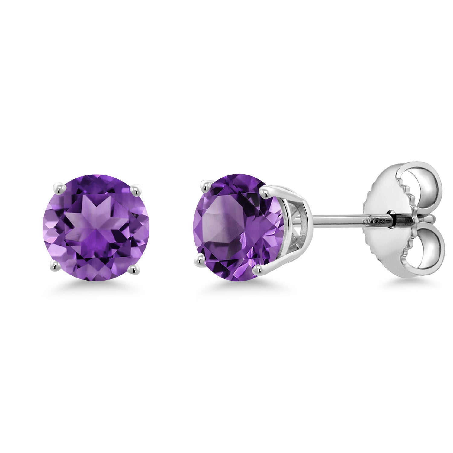 Amethyst - February_Earrings in 925 Sterling Silver