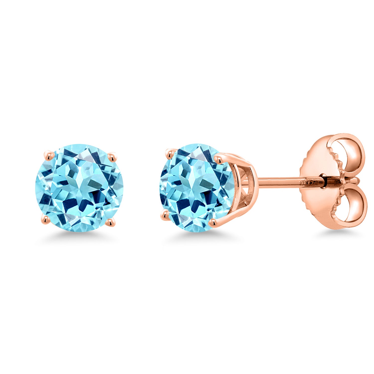 Earrings in 925 Rose Gold Plated Silver