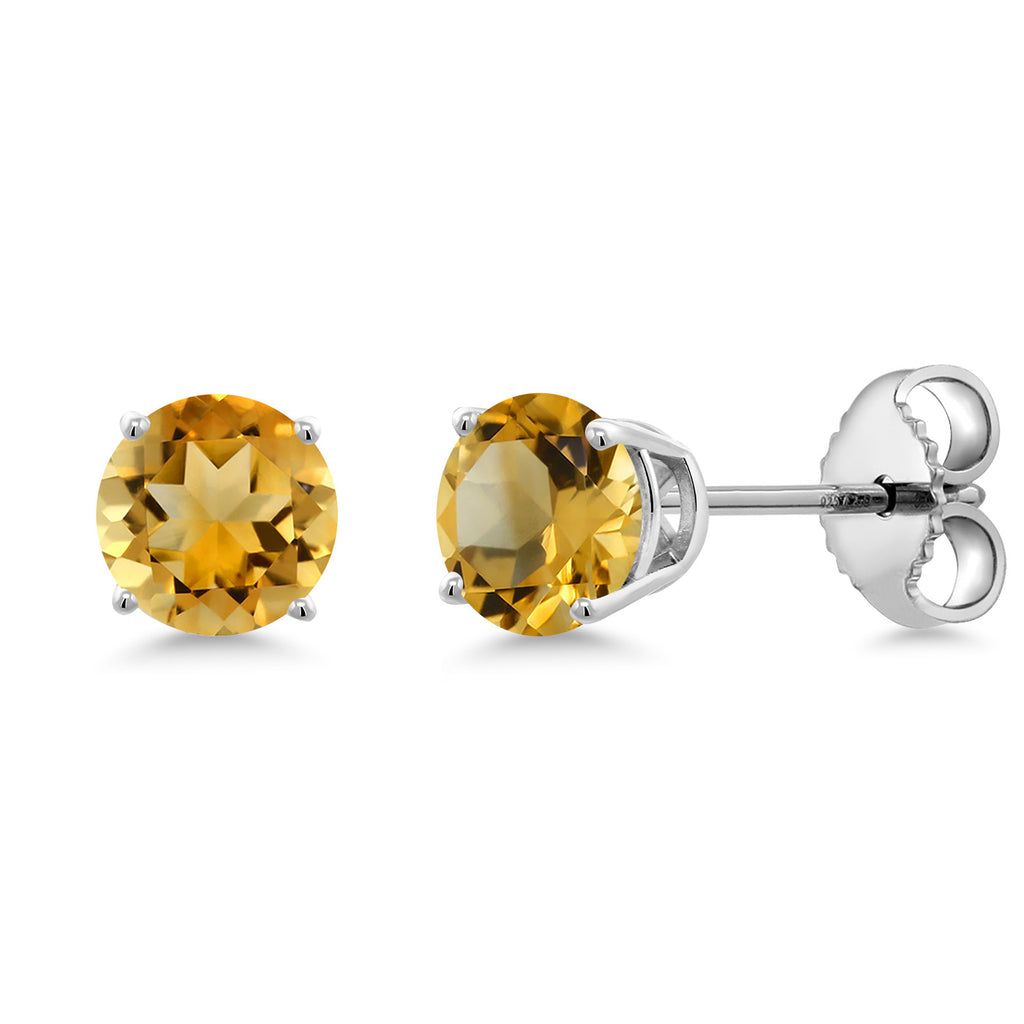 Citrine - November_Earrings in 925 Sterling Silver