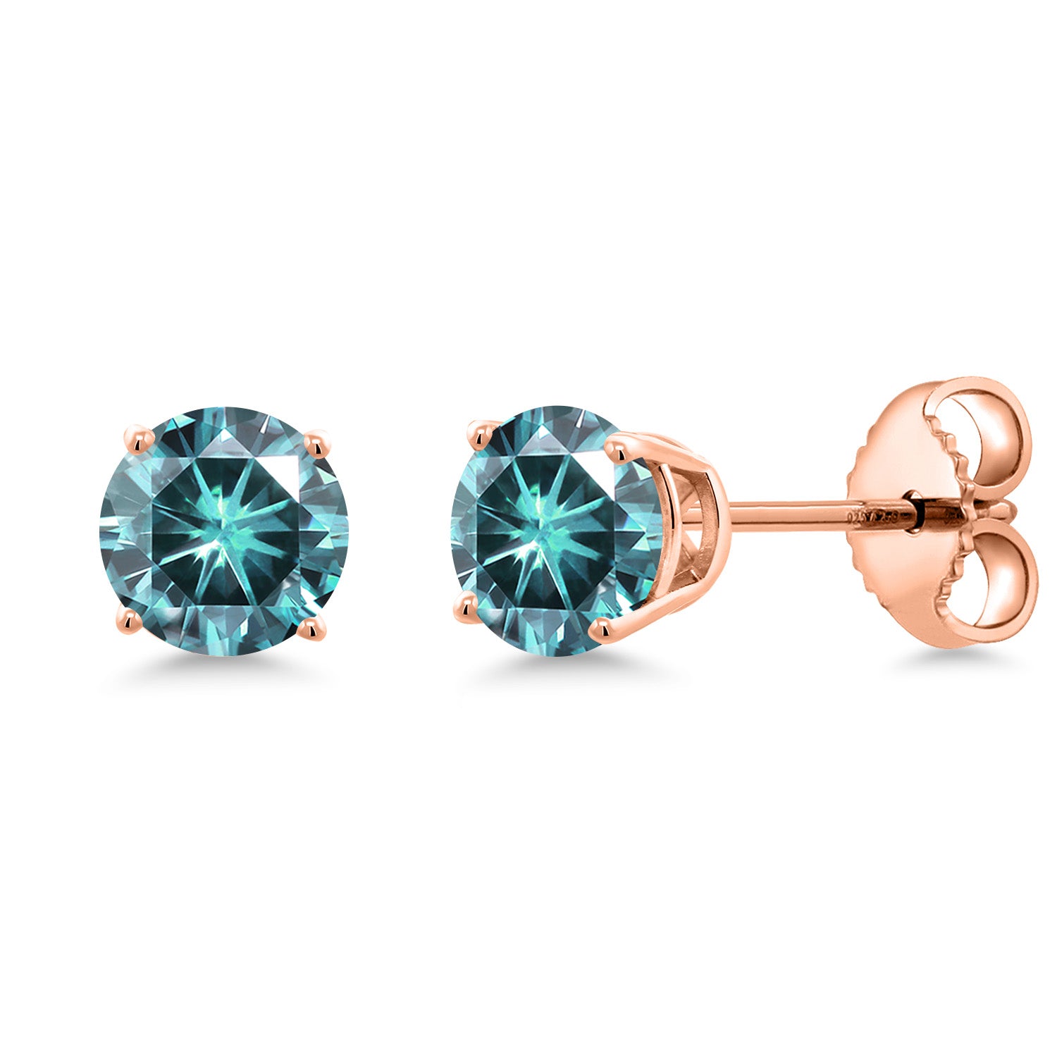Earrings in 925 Rose Gold Plated Silver