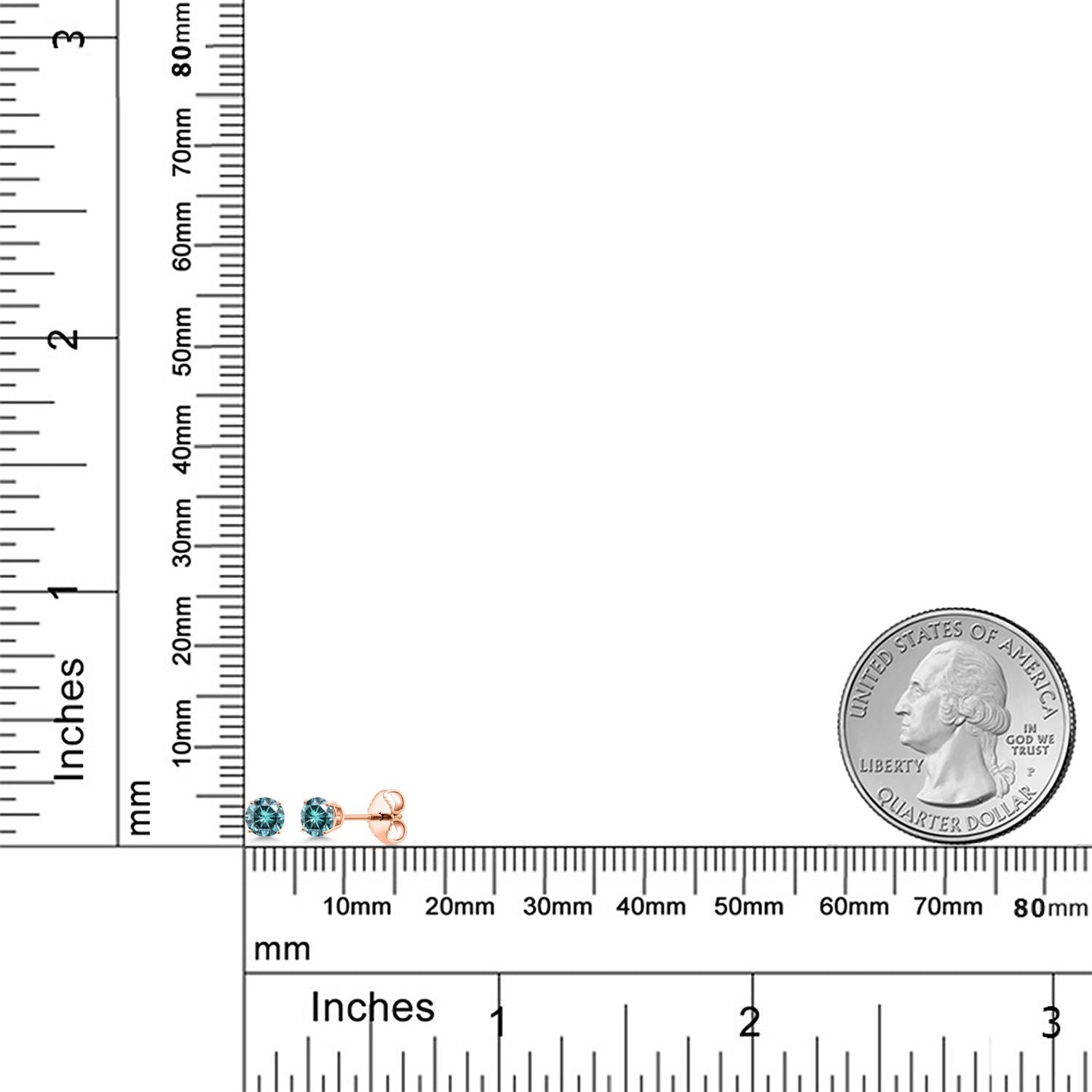 Earrings in 925 Rose Gold Plated Silver