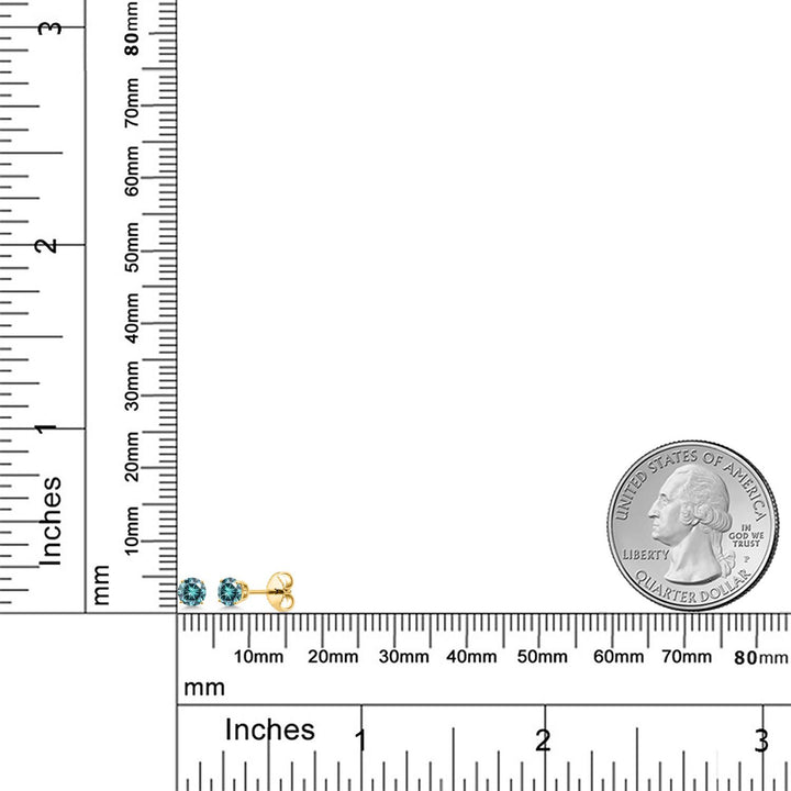 Earrings in 925 Yellow Gold Plated Silver