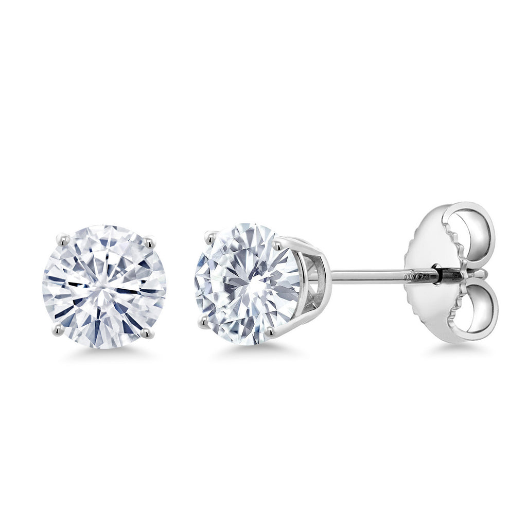 Colorless (DEF)_Earrings in 925 Sterling Silver