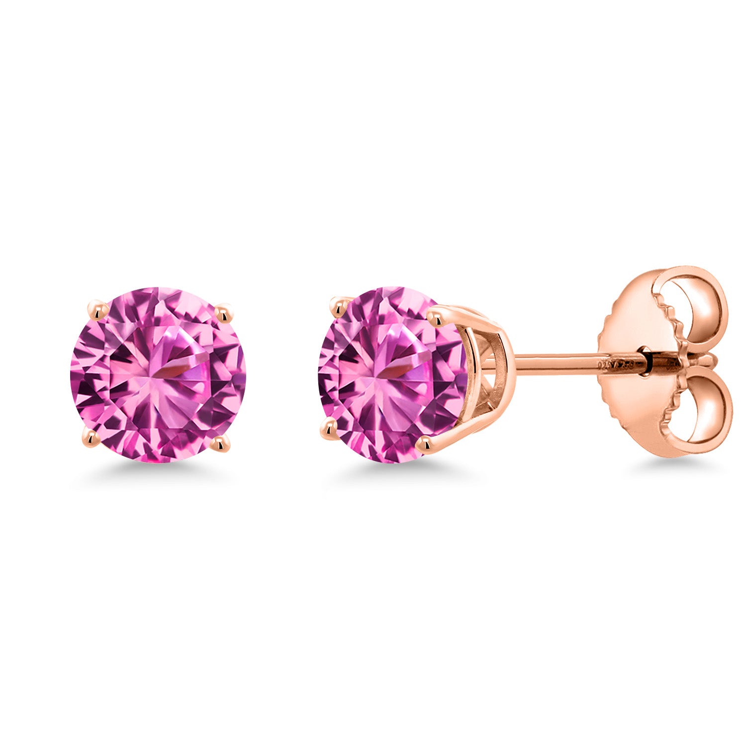 Earrings in 925 Rose Gold Plated Silver