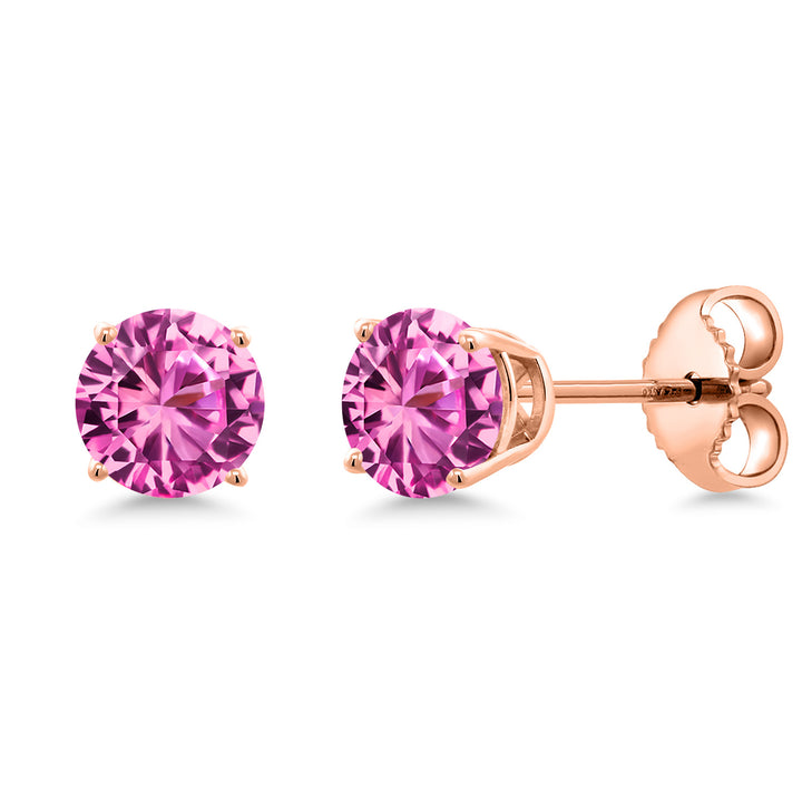 Earrings in 925 Rose Gold Plated Silver
