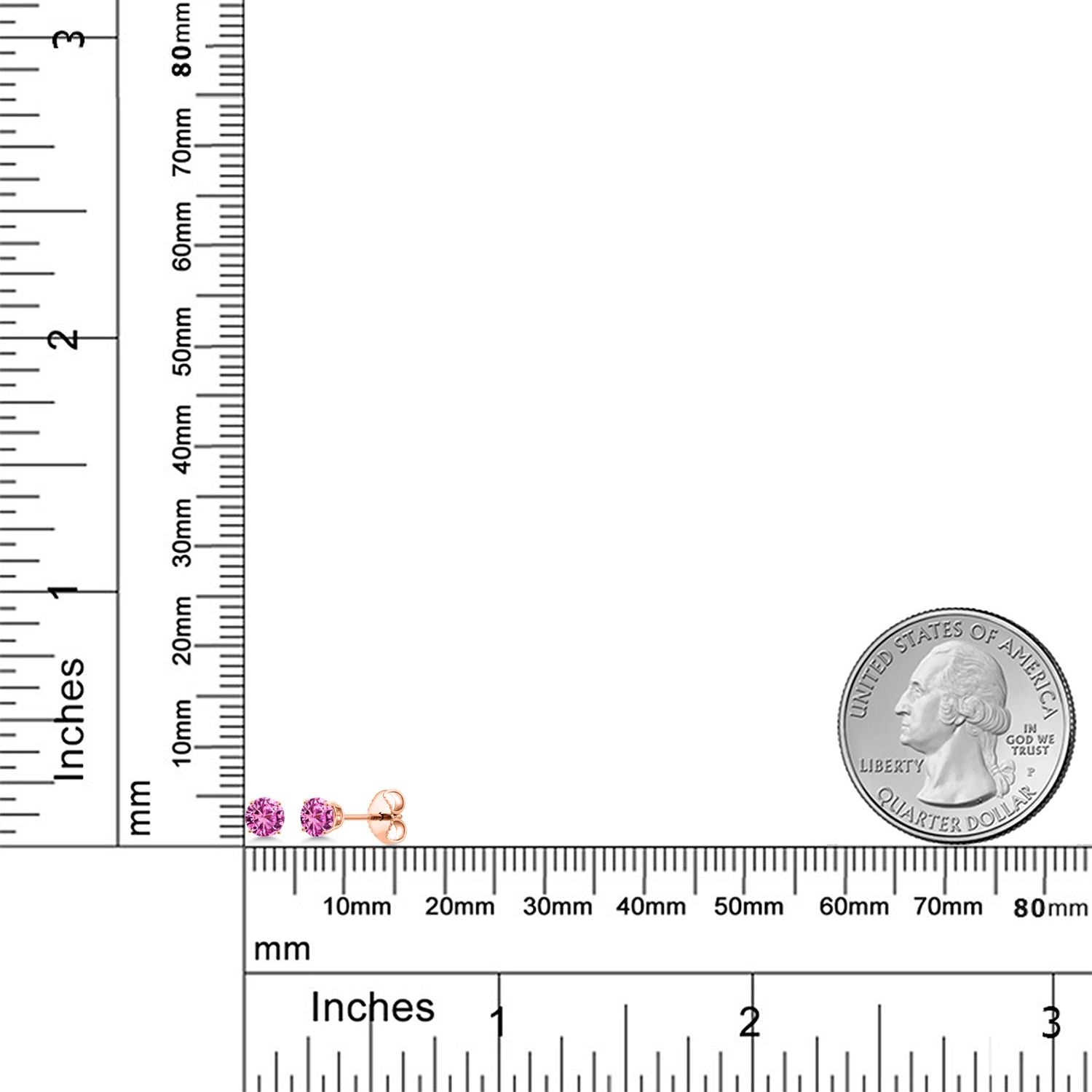 Earrings in 925 Rose Gold Plated Silver