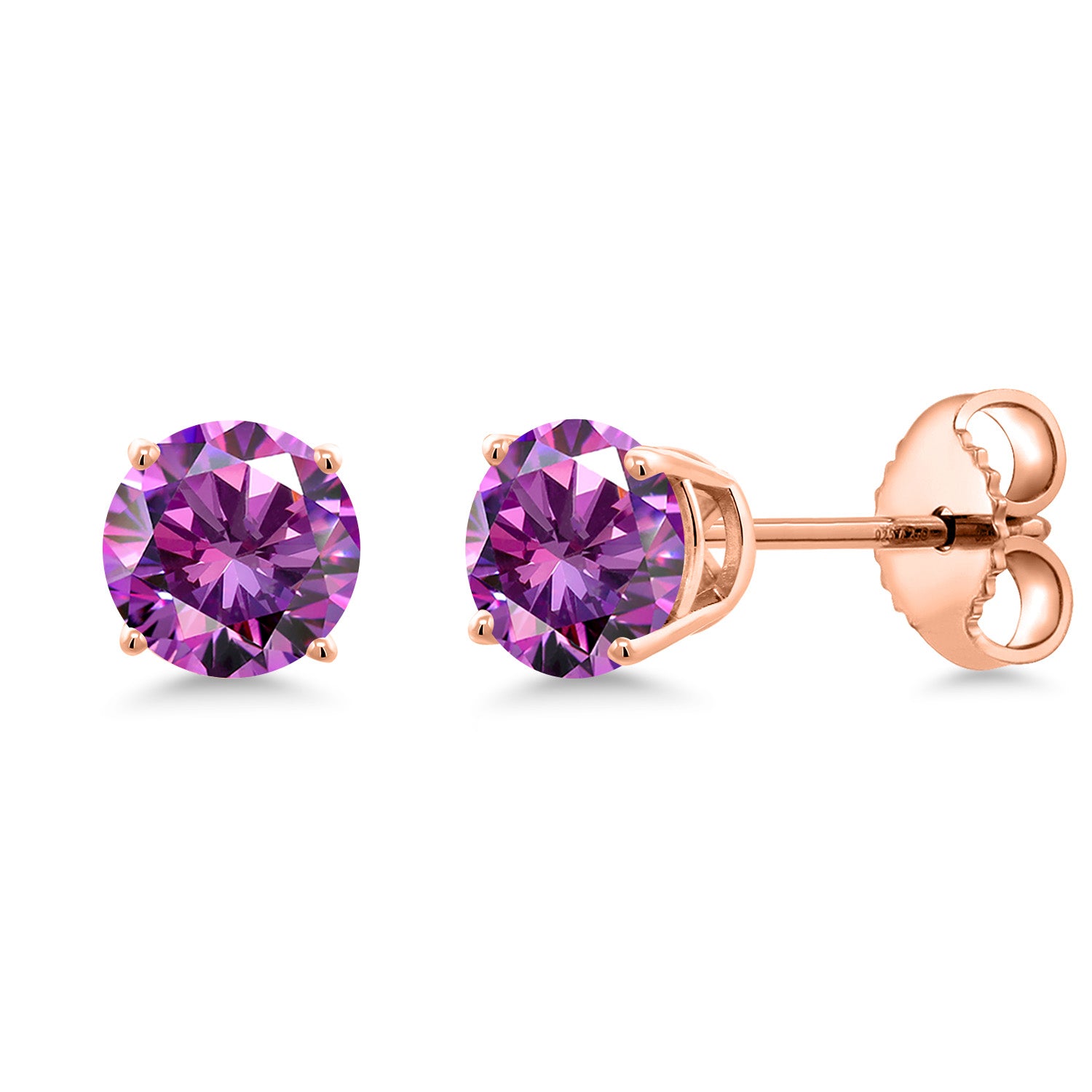 Earrings in 925 Rose Gold Plated Silver