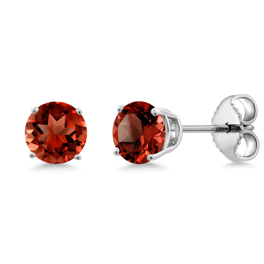 Garnet - January_Earrings in 925 Sterling Silver