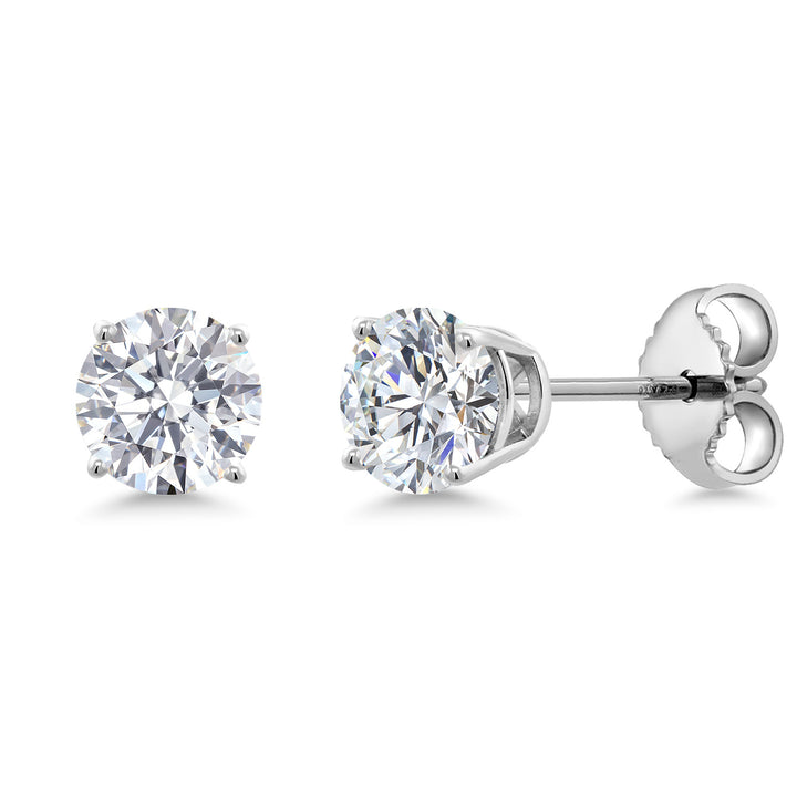 0.50 Carat_Sterling Silver_Earrings in 925 Sterling Silver