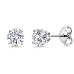 0.50 Carat_Sterling Silver_Earrings in 925 Sterling Silver
