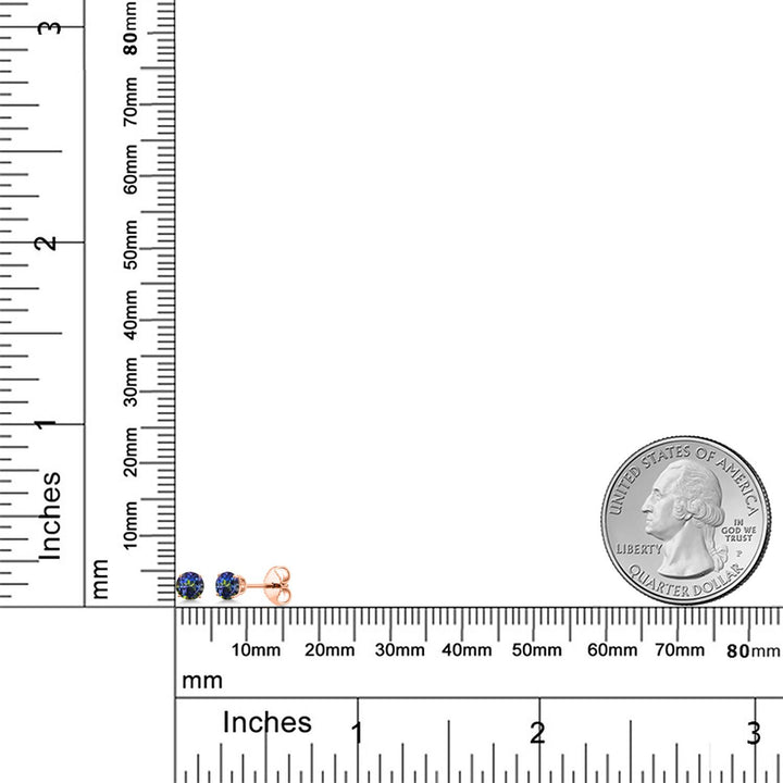 Earrings in 925 Rose Gold Plated Silver