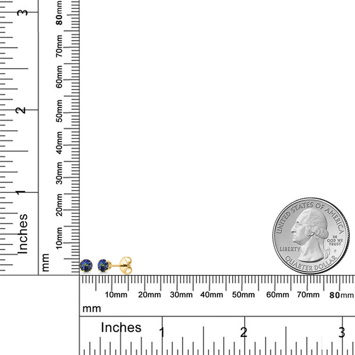 Earrings in 925 Yellow Gold Plated Silver