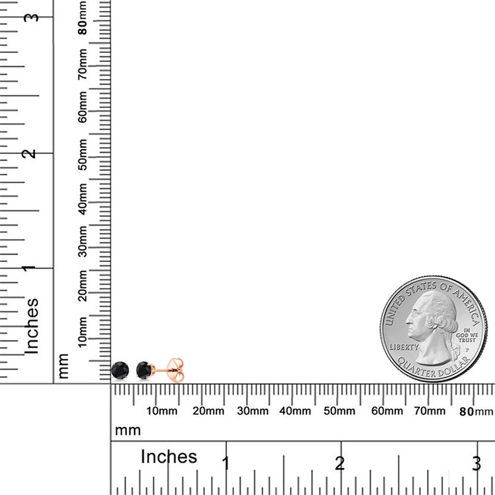 Earrings in 925 Rose Gold Plated Silver