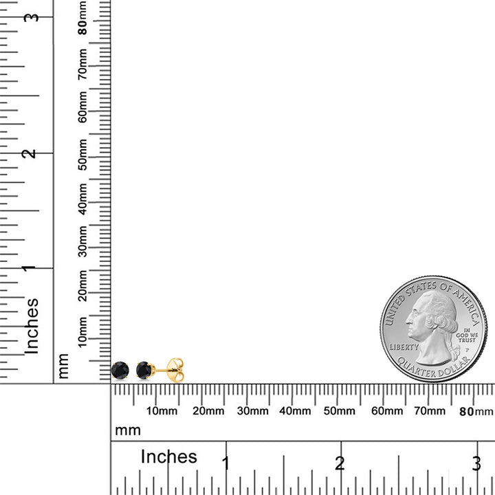 Earrings in 925 Yellow Gold Plated Silver