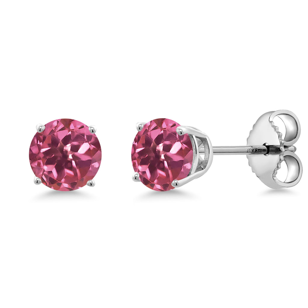 Pink Tourmaline - October_Earrings in 925 Sterling Silver