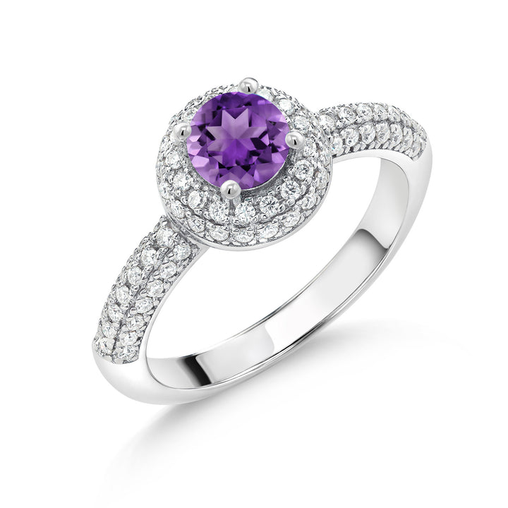 Amethyst - February_5_Ring in 925 Sterling Silver