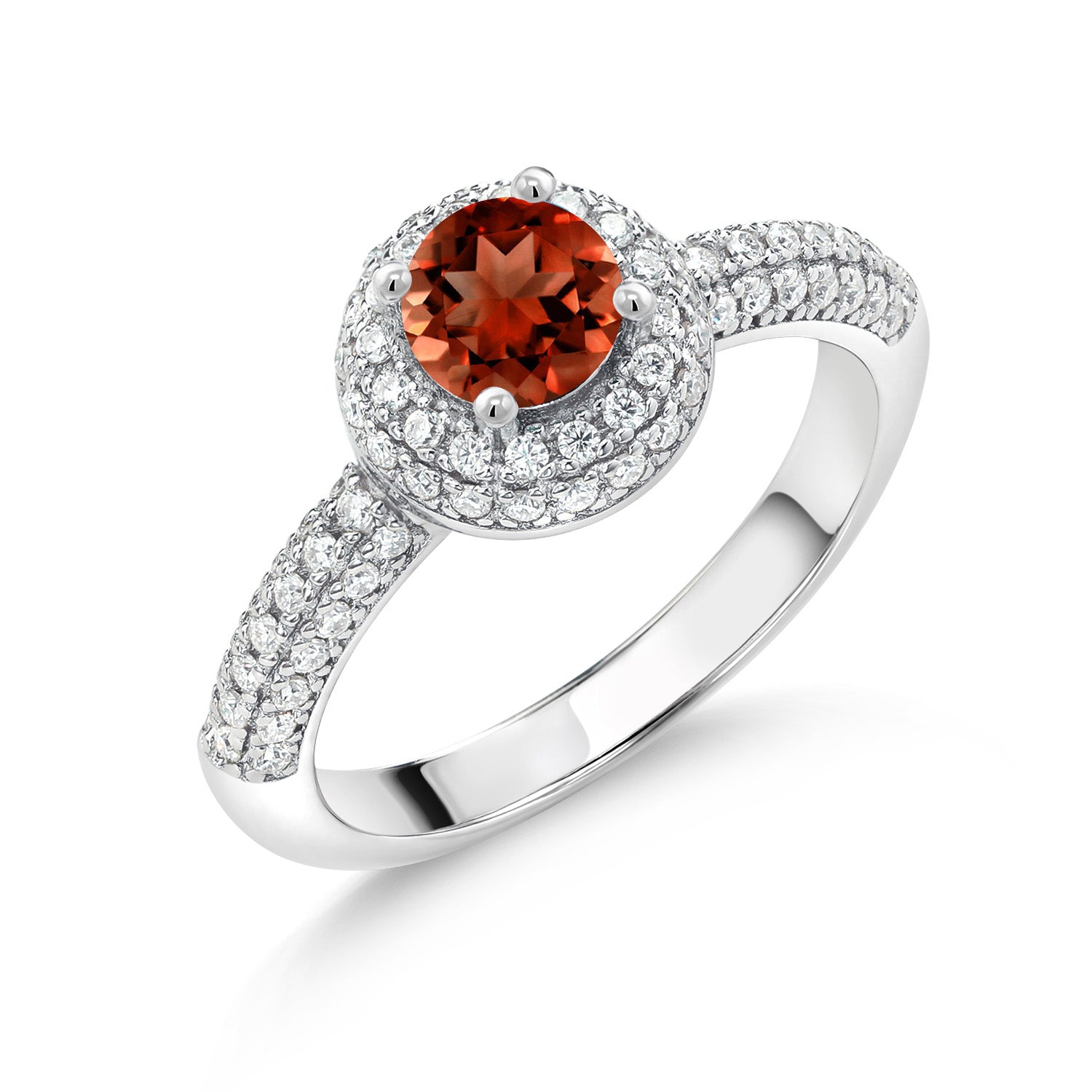 Garnet - January_9_Ring in 925 Sterling Silver
