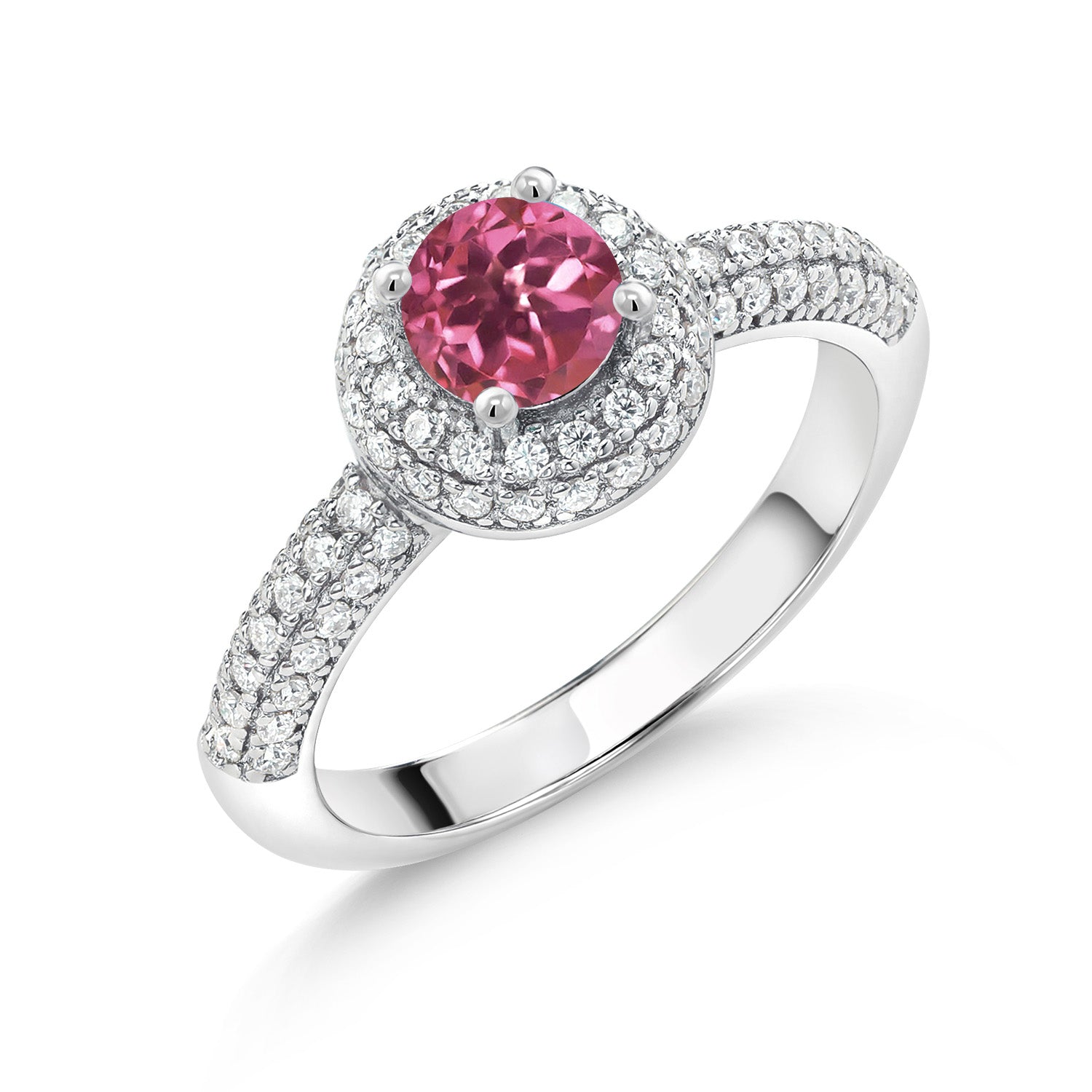 Pink Tourmaline - October_5_Ring in 925 Sterling Silver
