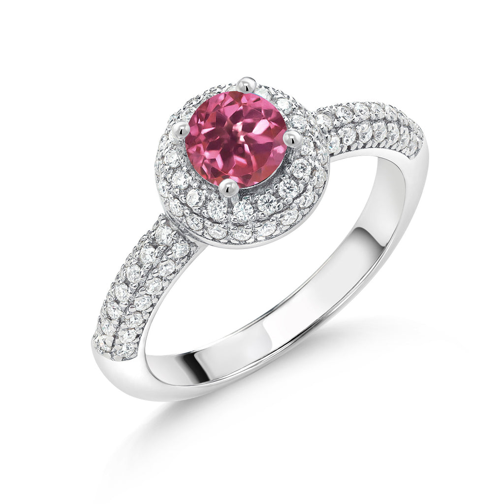 Pink Tourmaline - October_9_Ring in 925 Sterling Silver