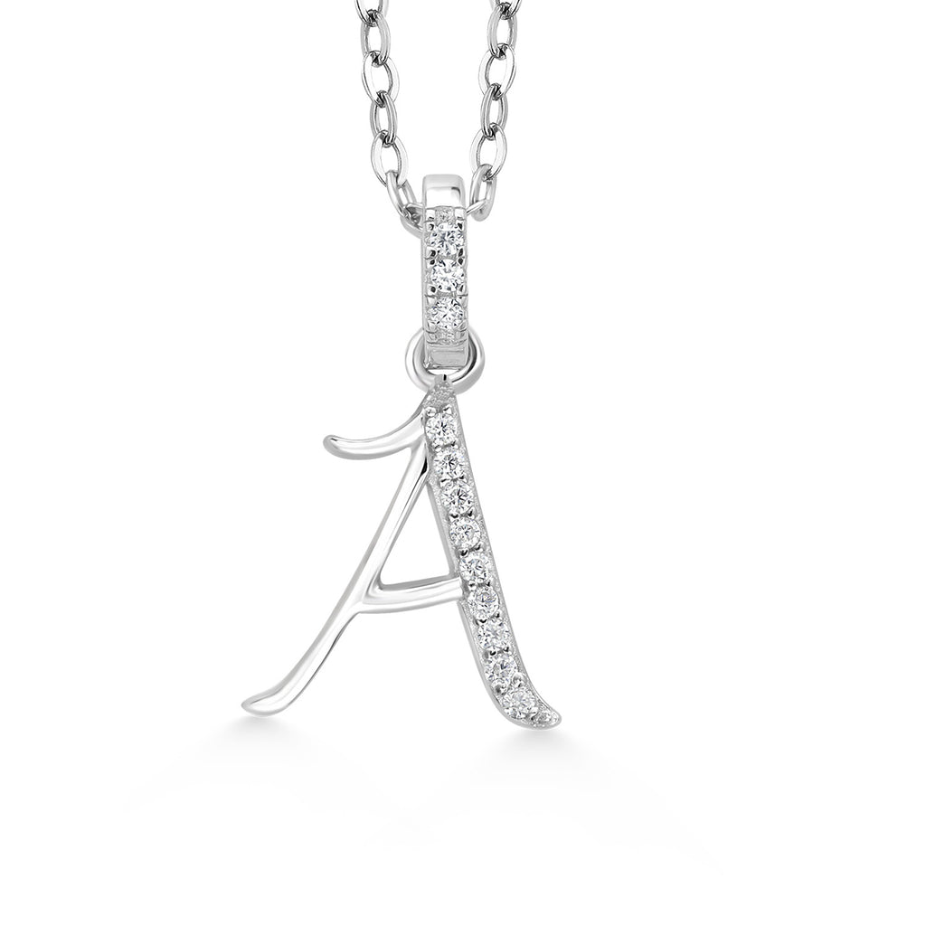 Moissanite - April_Pendant in 925 Sterling Silver