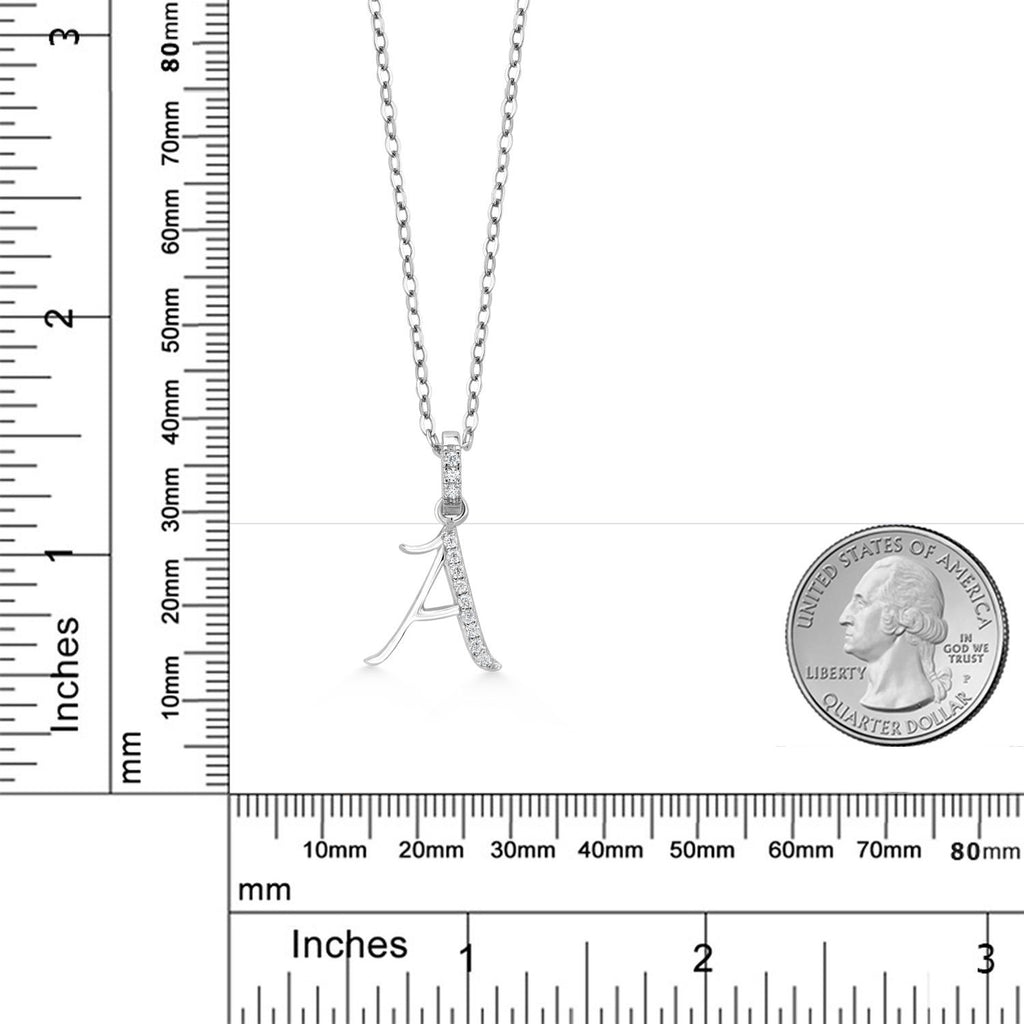 Moissanite - April_Pendant in 925 Sterling Silver