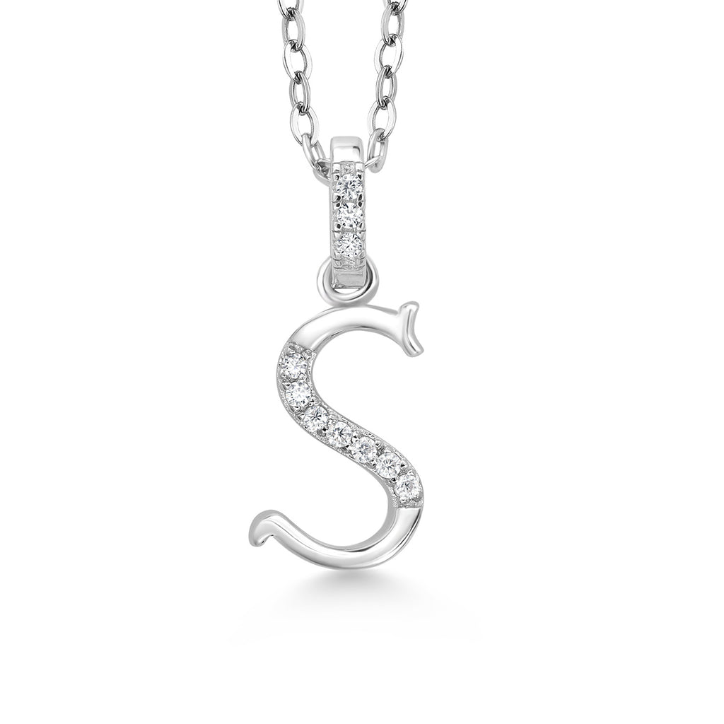 Initial S_Pendant in 925 Sterling Silver