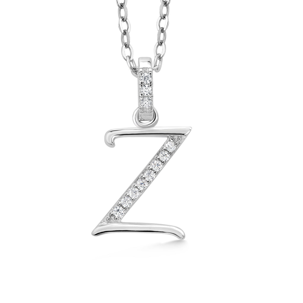 Initial Z_Pendant in 925 Sterling Silver